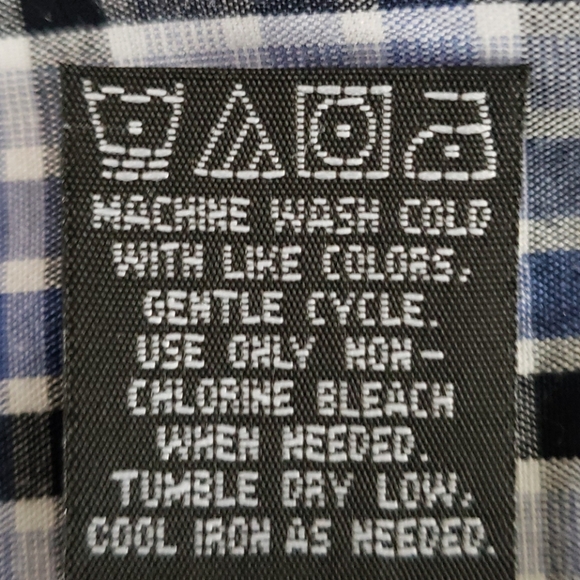 Calvin Klein Jeans Boys blue plaid shirt. - Picture 4 of 4